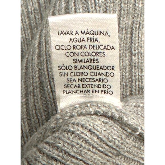 Calvin Klein Mens XL Gray Ribbed All Cotton Half Zip Sweater - Picture 7 of 8